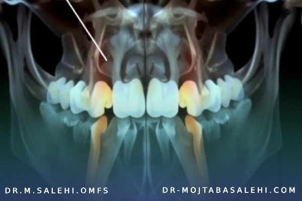 بیرون زدگی استخوان فک بعد از کشیدن دندان عقل
